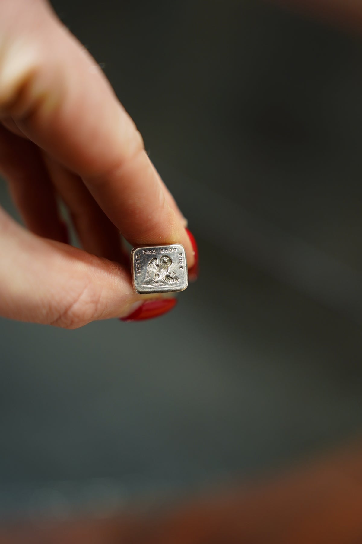 Antique European Silver Plate Wax Seal Stamp