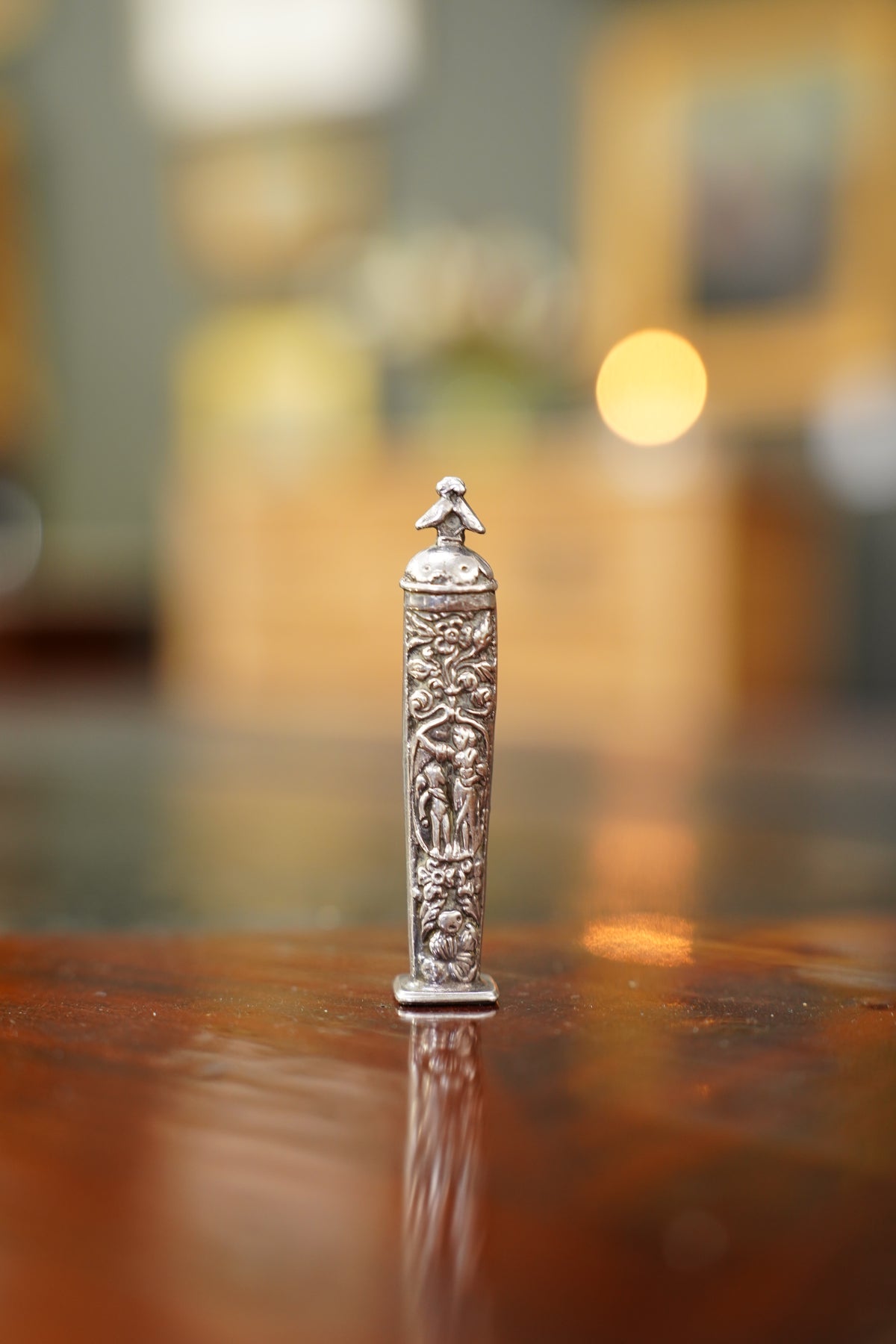 Antique European Silver Plate Wax Seal Stamp