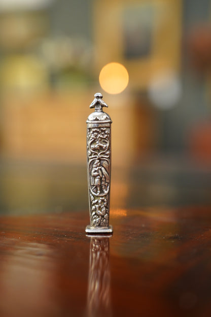 Antique European Silver Plate Wax Seal Stamp