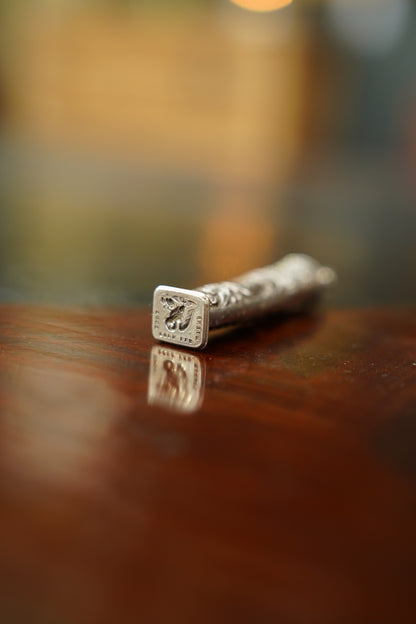 Antique European Silver Plate Wax Seal Stamp