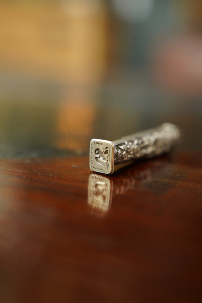 Antique European Silver Plate Wax Seal Stamp