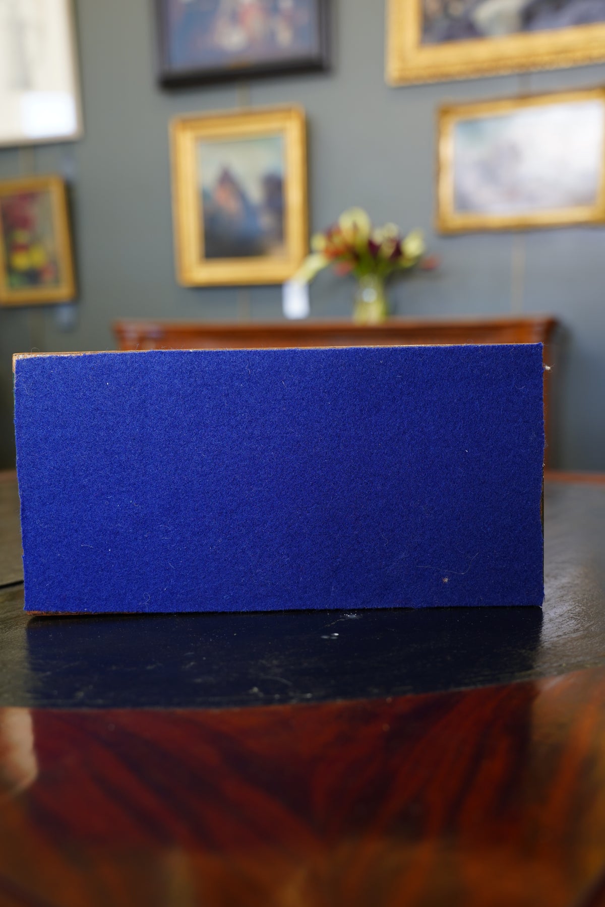 Antique Victorian Parquetry Domed Wooden Box