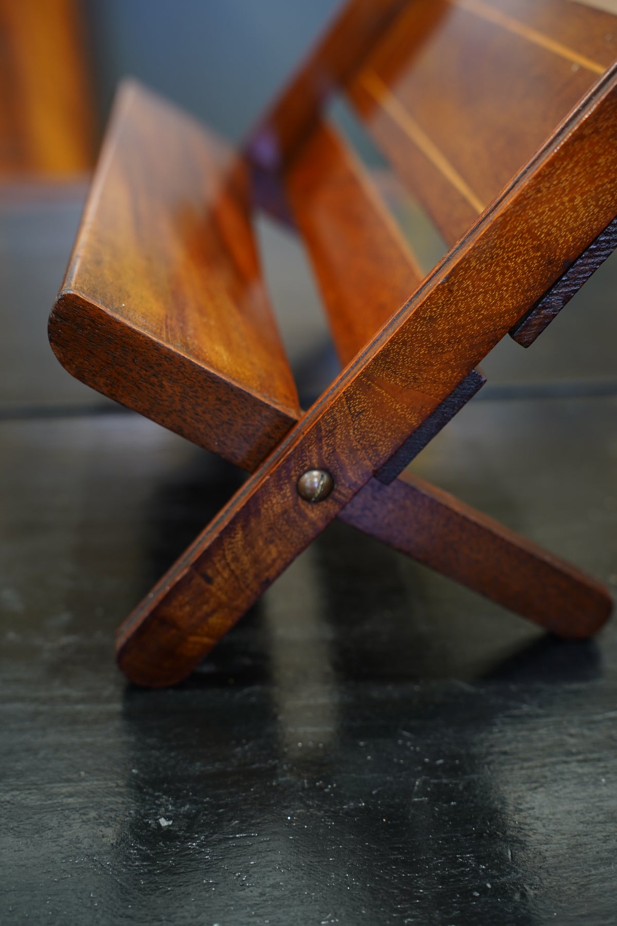 Antique Edwardian Oak Folding Book Stand