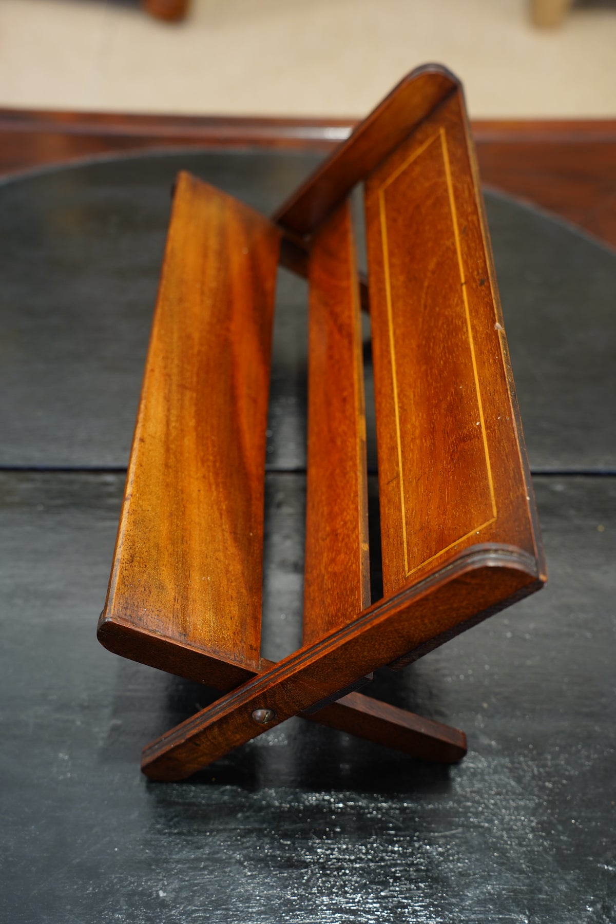 Antique Edwardian Oak Folding Book Stand