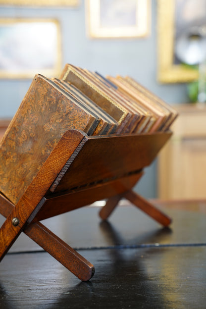 Antique Edwardian Oak Folding Book Stand