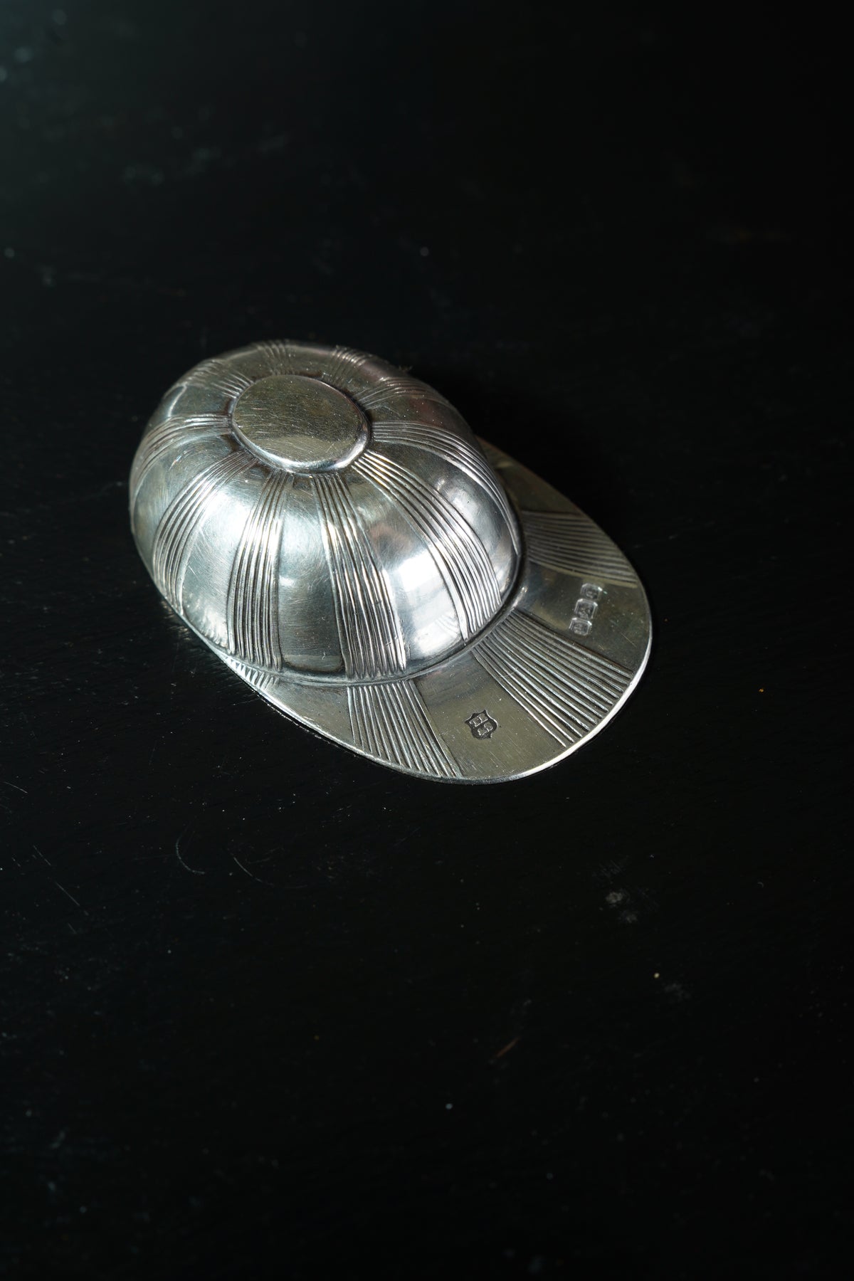 Vintage English Sterling Jockey Cap Caddy Spoon
