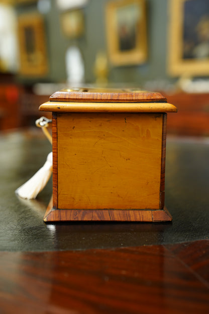 Antique English Satinwood Letter Box, Country House