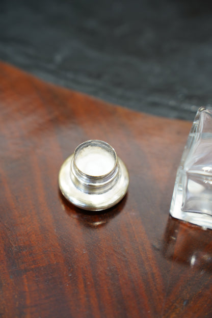 Antique Victorian Black Cased Perfume Bottle Set