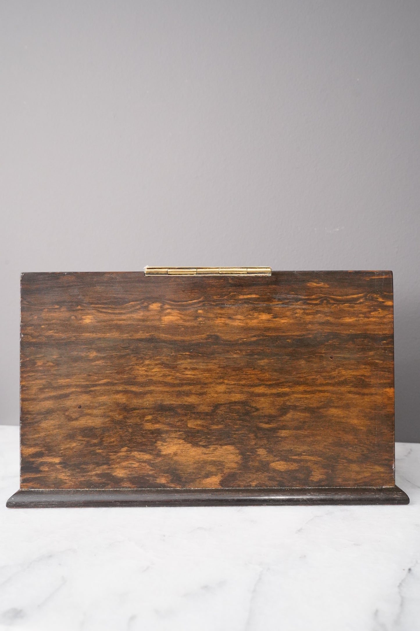 Antique Rosewood Spring Opening Stationery Box