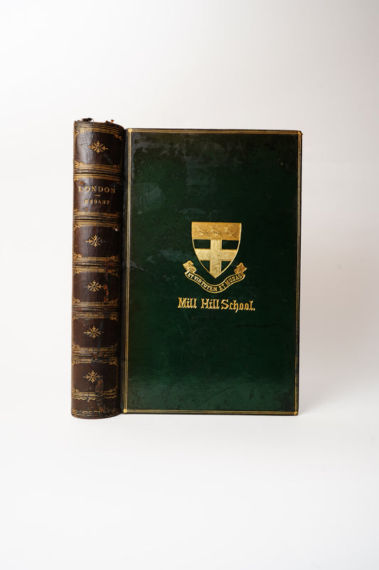 London by Walter Besant (1900) | Illustrated London History | Leather Prize Binding