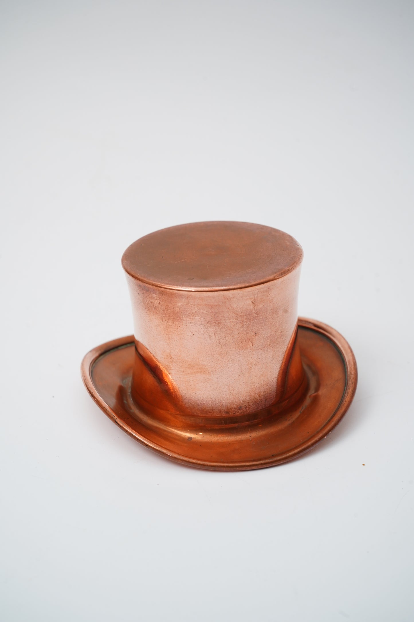 Antique Copper Top Hat Match Holder English c. 1890