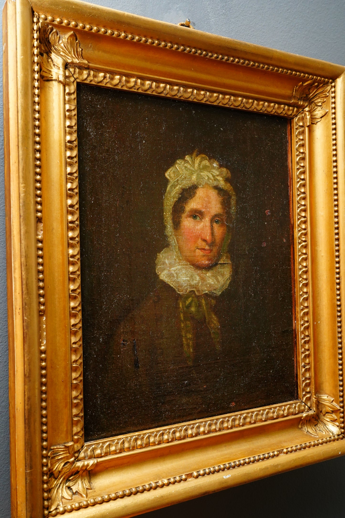 British Portrait of Caroline Gilde Hammond, Oil on Canvas, Circa 1795 to 1835