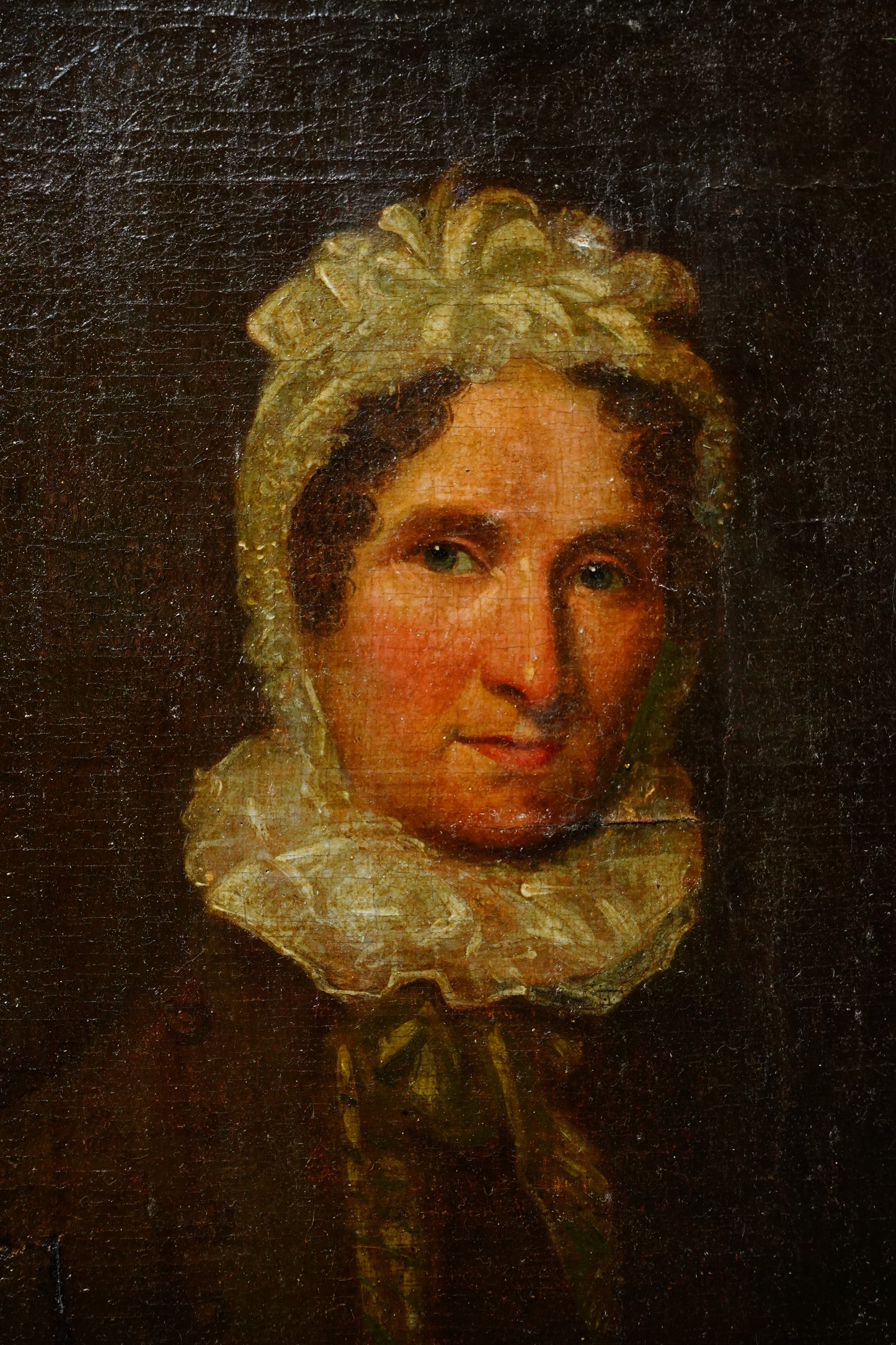 British Portrait of Caroline Gilde Hammond, Oil on Canvas, Circa 1795 to 1835
