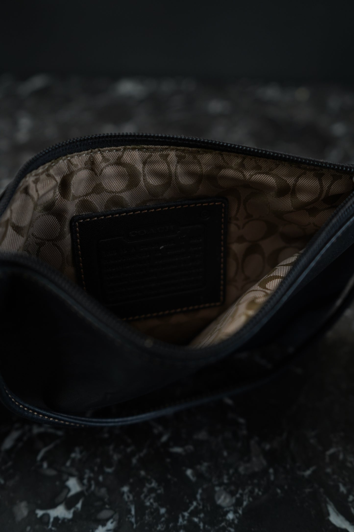 Coach Black Leatherware Wristlet Clutch | Coin Purse