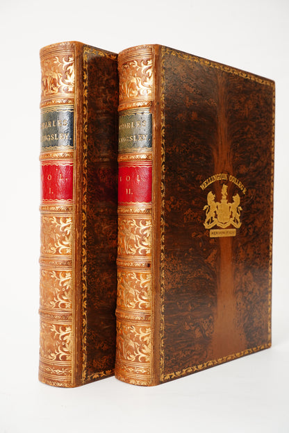 1882 Charles Kingsley Letters Memoirs Prize Binding 2 Vols