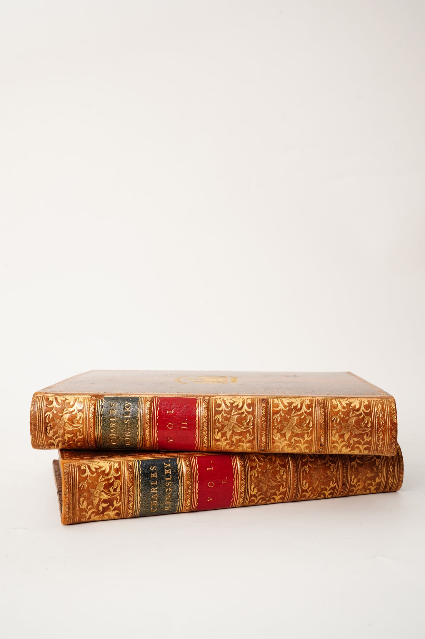 1882 Charles Kingsley Letters Memoirs Prize Binding 2 Vols