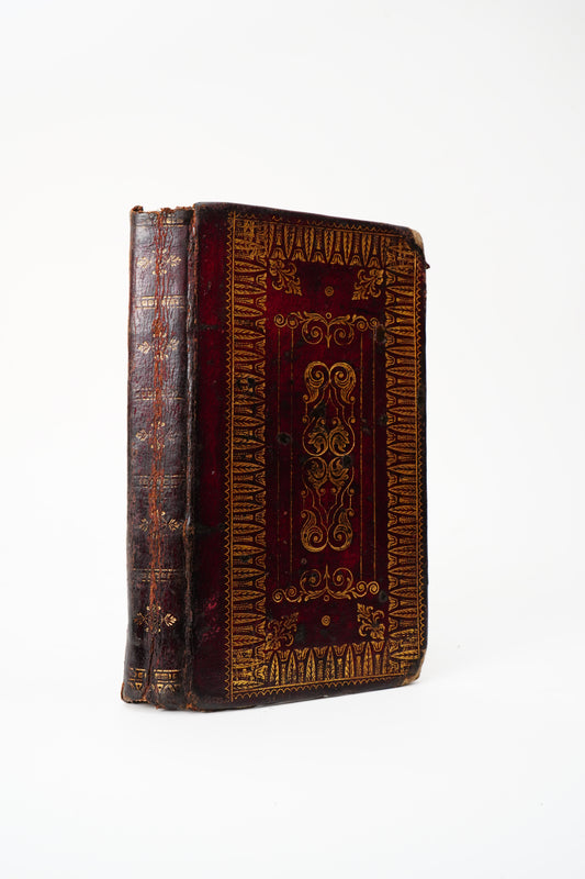 1840 Portuguese Catholic Prayer Book Full Leather