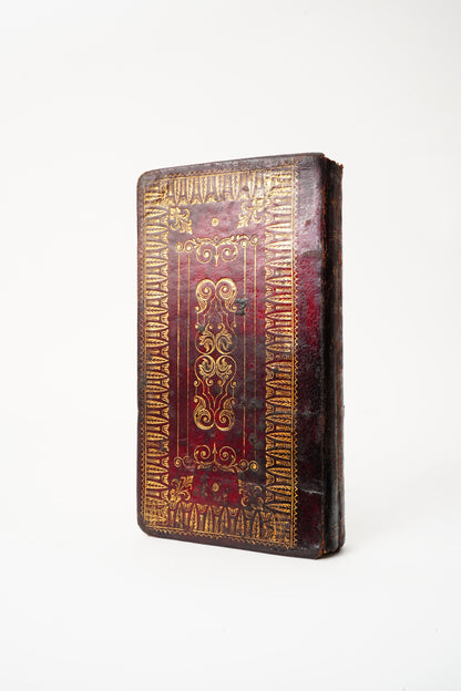 1840 Portuguese Catholic Prayer Book Full Leather