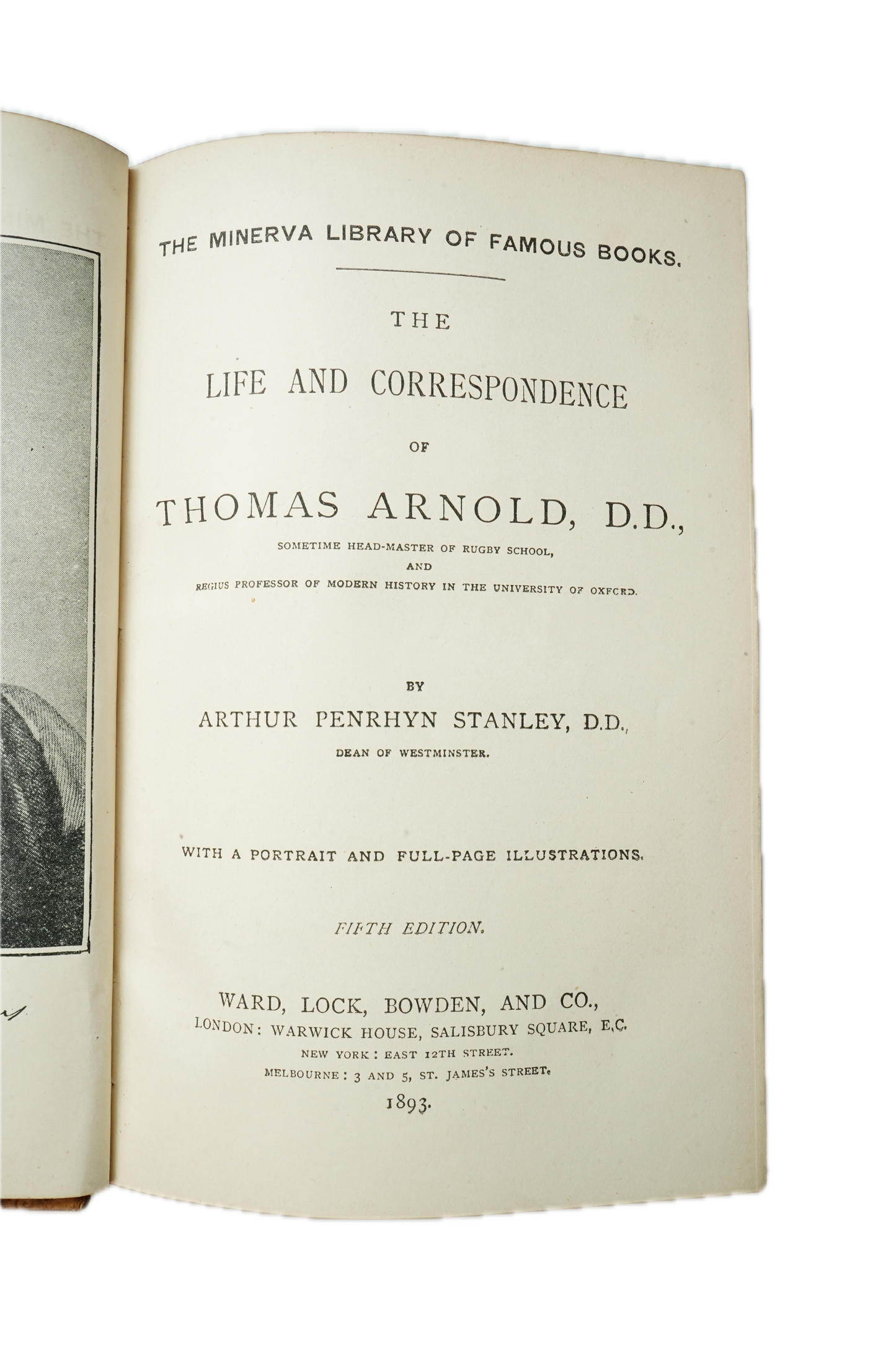 1893 Life and Correspondence of Thomas Arnold Biography Prize Binding