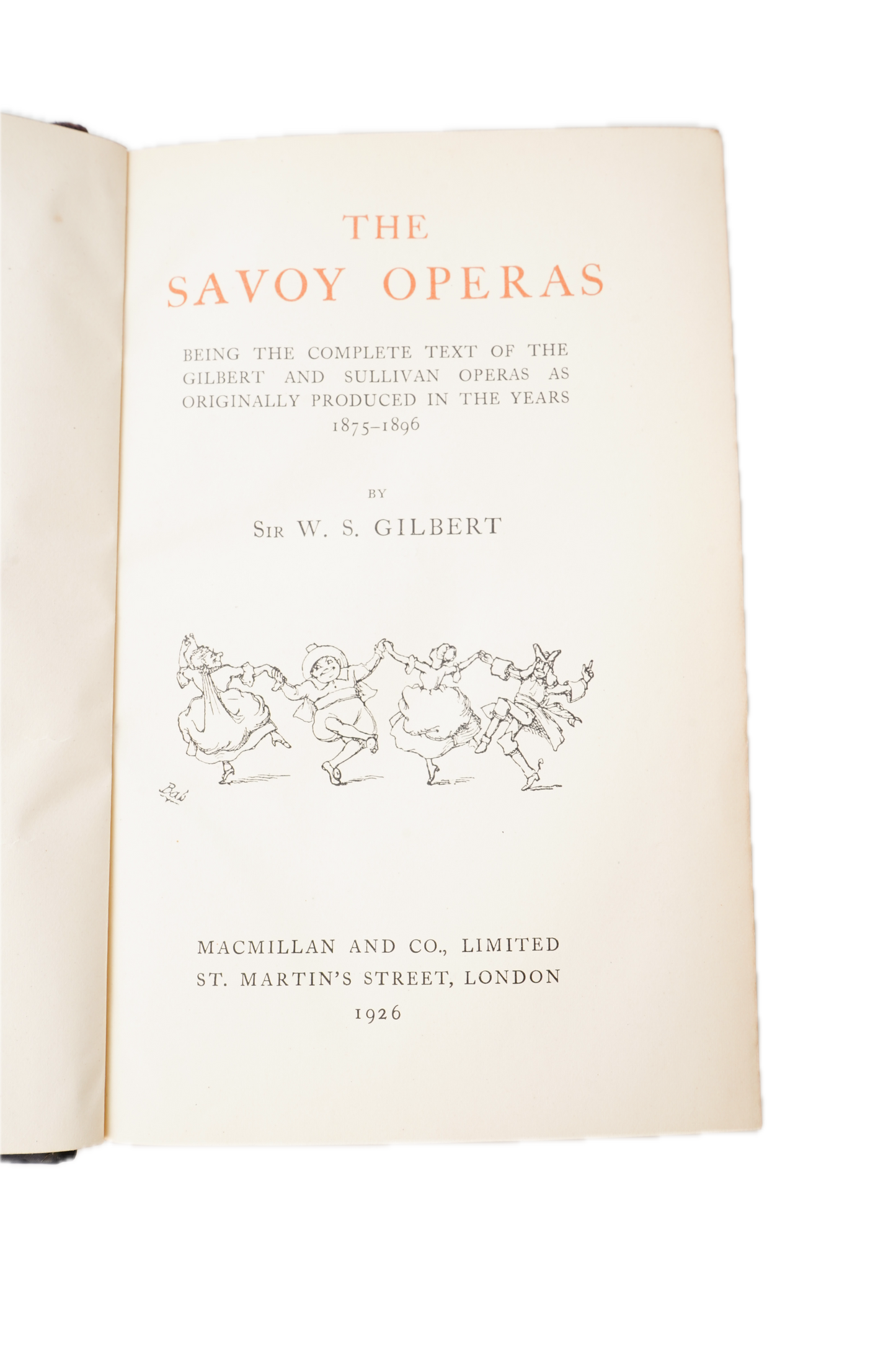 1926 Savoy Operas W. S. Gilbert Half Leather