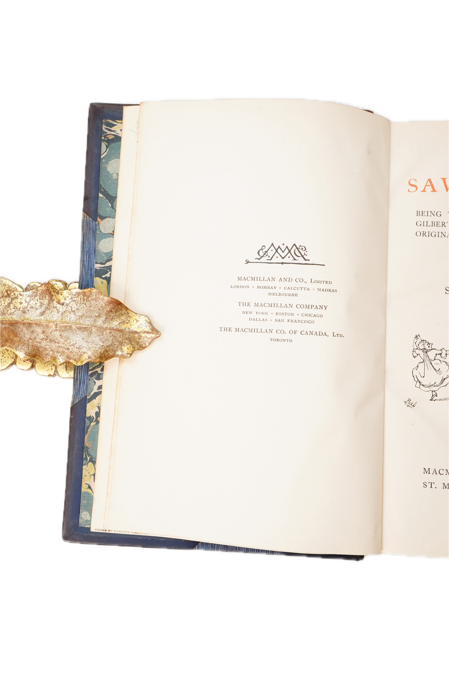 1926 Savoy Operas W. S. Gilbert Half Leather