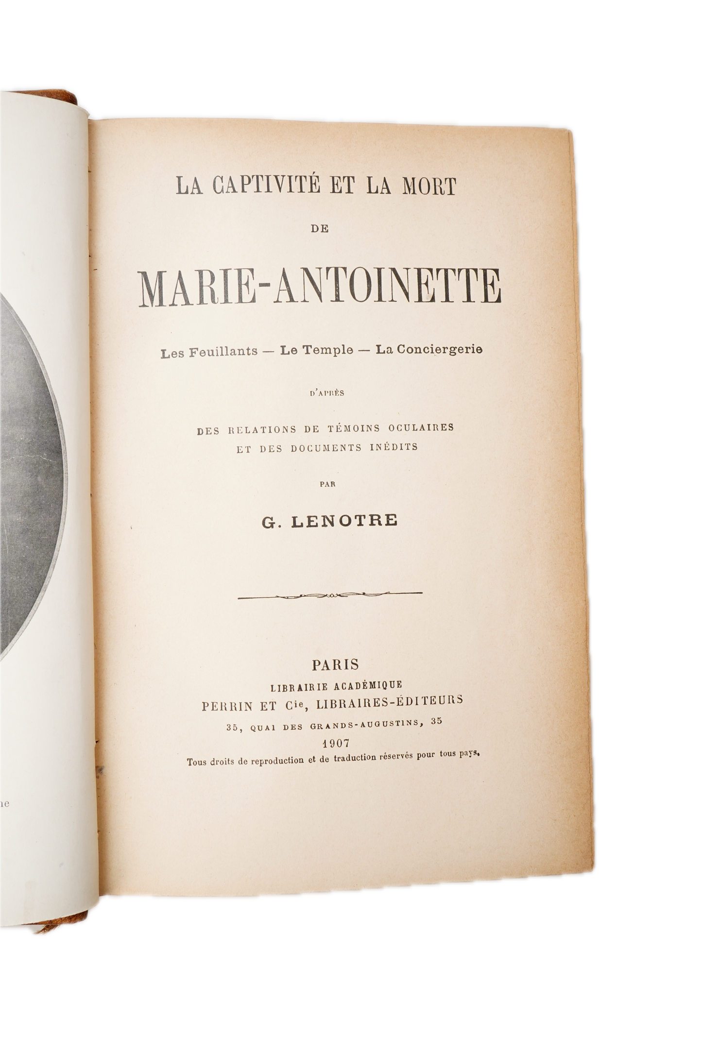 1902 Marie Antoinette Captivity and Death Illustrated French History Book