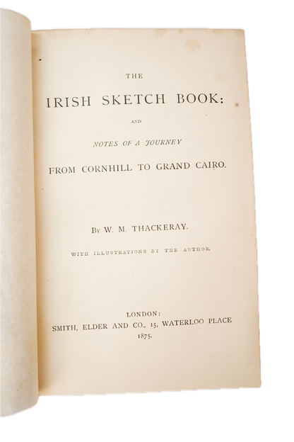 1875 Thackeray Irish Sketch Book