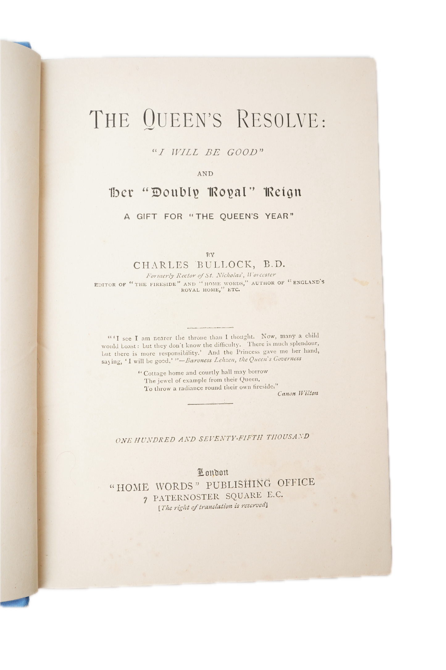 1897 Queen Victoria Jubilee Cloth Book