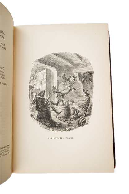 1900 Ingoldsby Legends Illustrated Half Leather Folklore Book