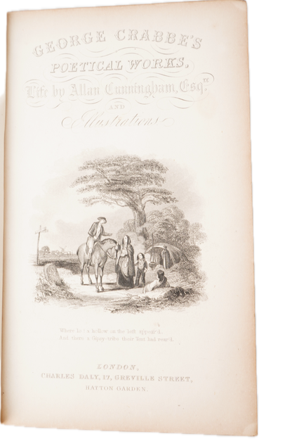1858 George Crabbe Poetical Works Prize Binding