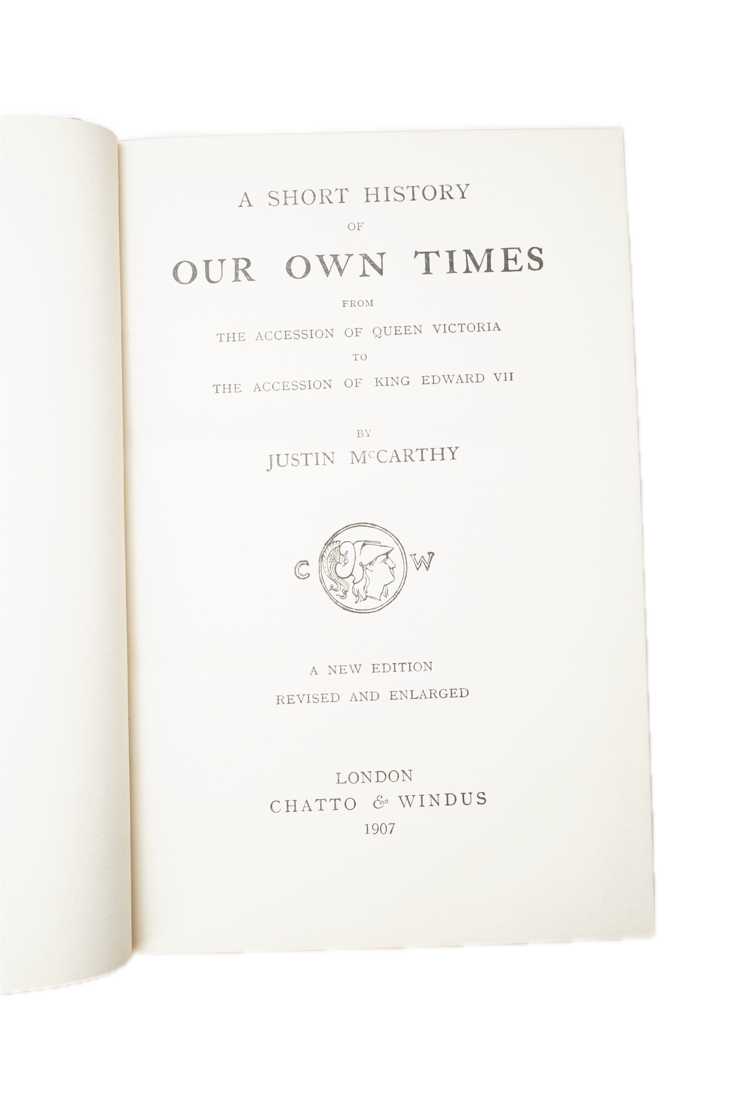 1907 McCarthy Short History of Our Own Times Full Leather History