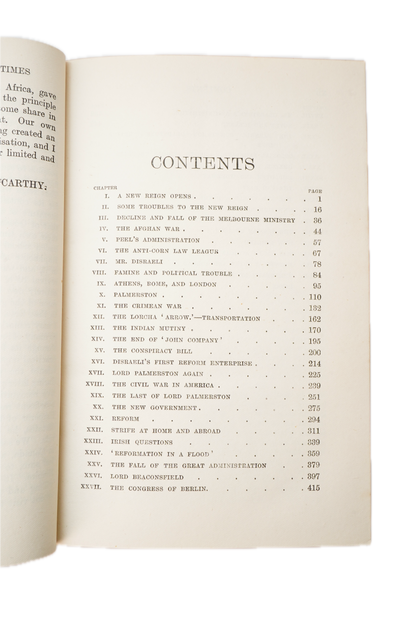 1907 McCarthy Short History of Our Own Times Full Leather History