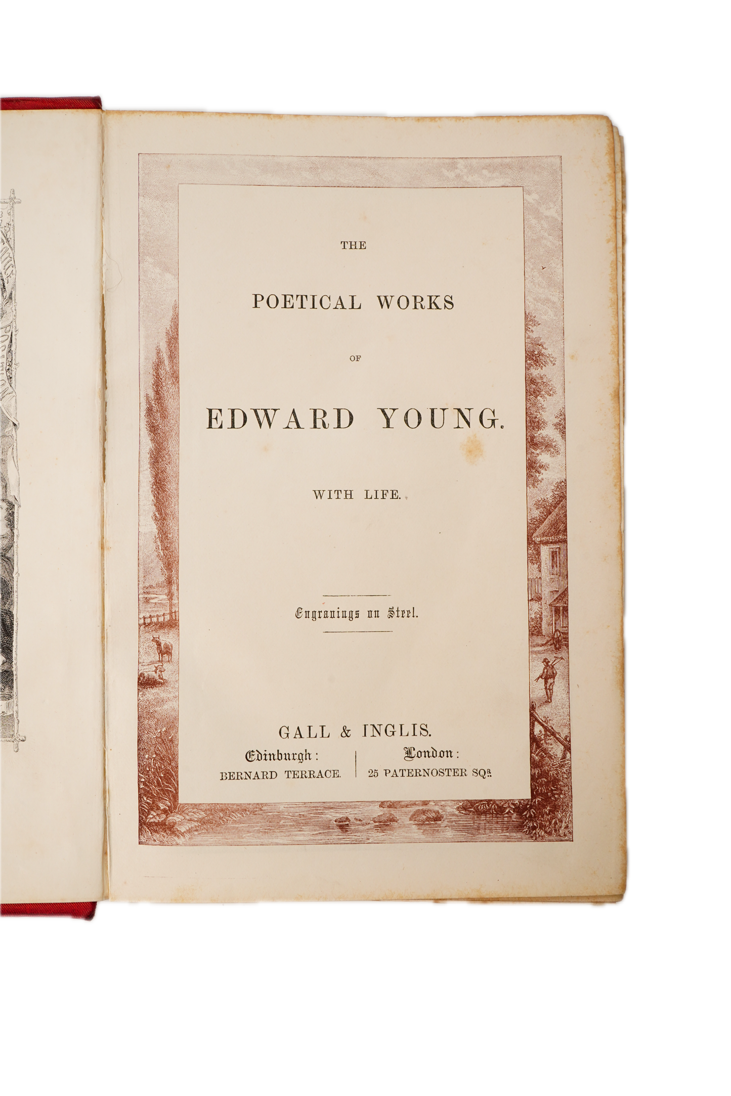 Edward Young Poetical Works Illustrated Poetry Book
