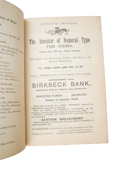 1898 Dod's Peerage Baronetage Knightage Victorian Red Cloth