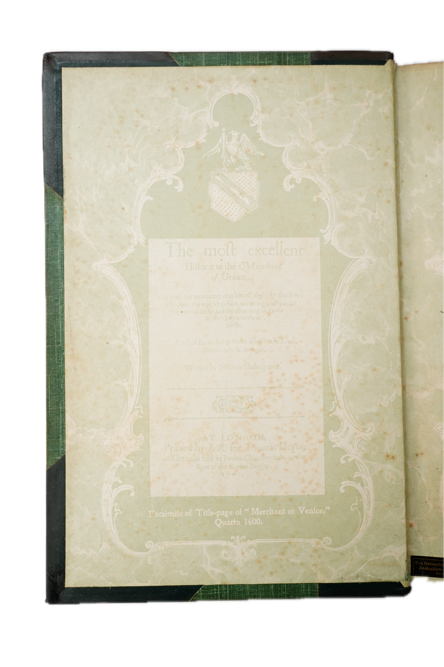 1904 Life of William Shakespeare Half Leather Biography