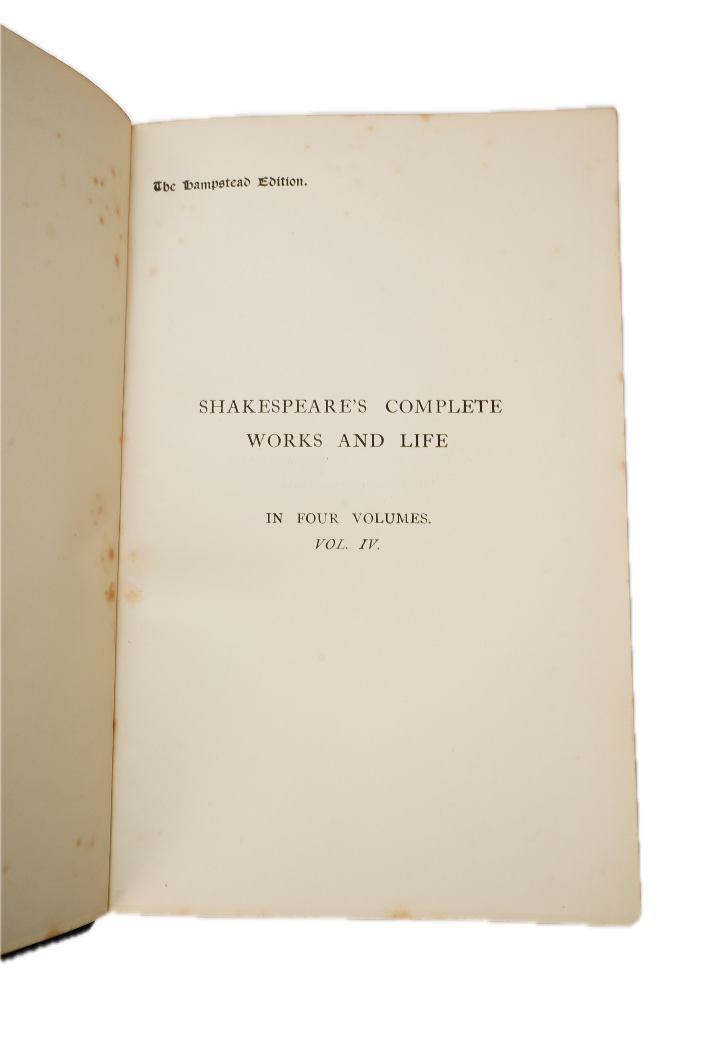 1904 Life of William Shakespeare Half Leather Biography