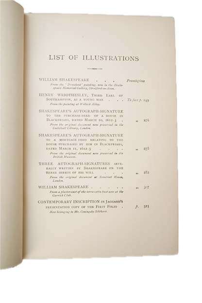 1904 Life of William Shakespeare Half Leather Biography