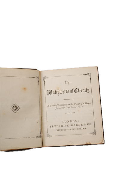 Victorian Miniature Devotional Book Watchwords of Eternity