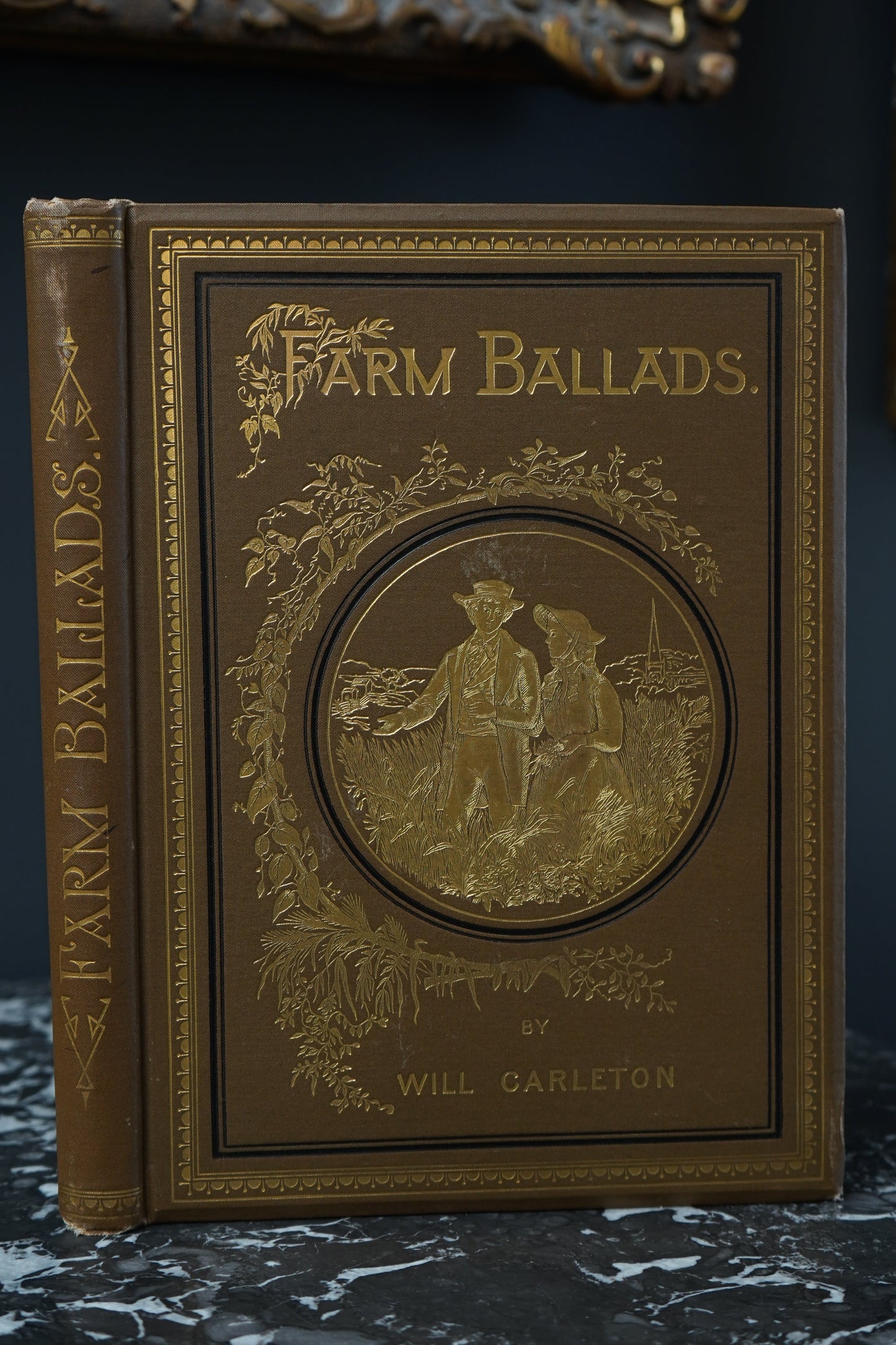 "Farm Ballads" Victorian Cloth Book