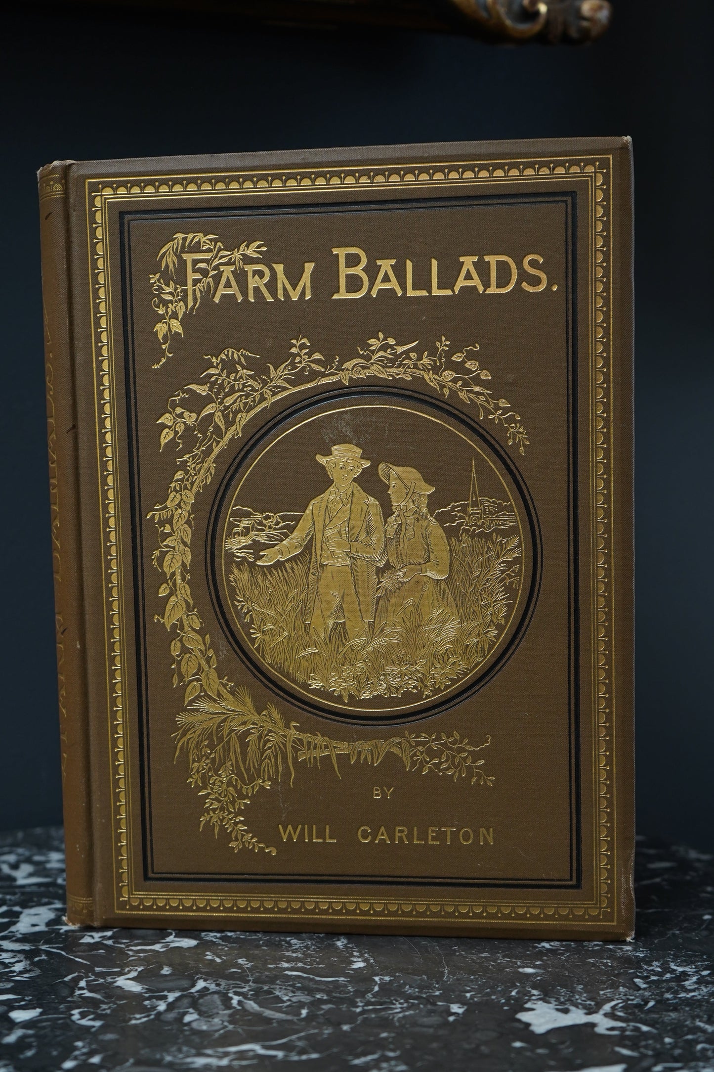 "Farm Ballads" Victorian Cloth Book
