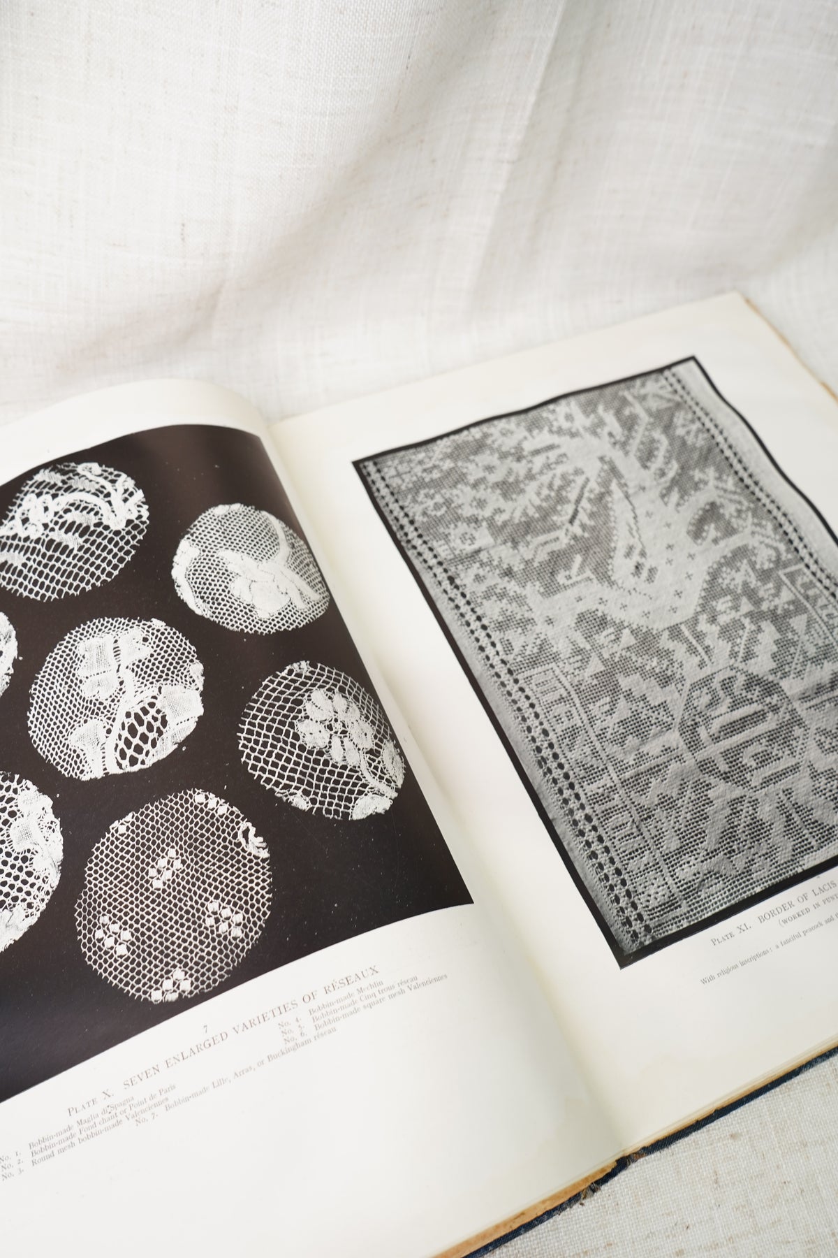 Antique Lace History Book, Seven Centuries of Lace, 1908