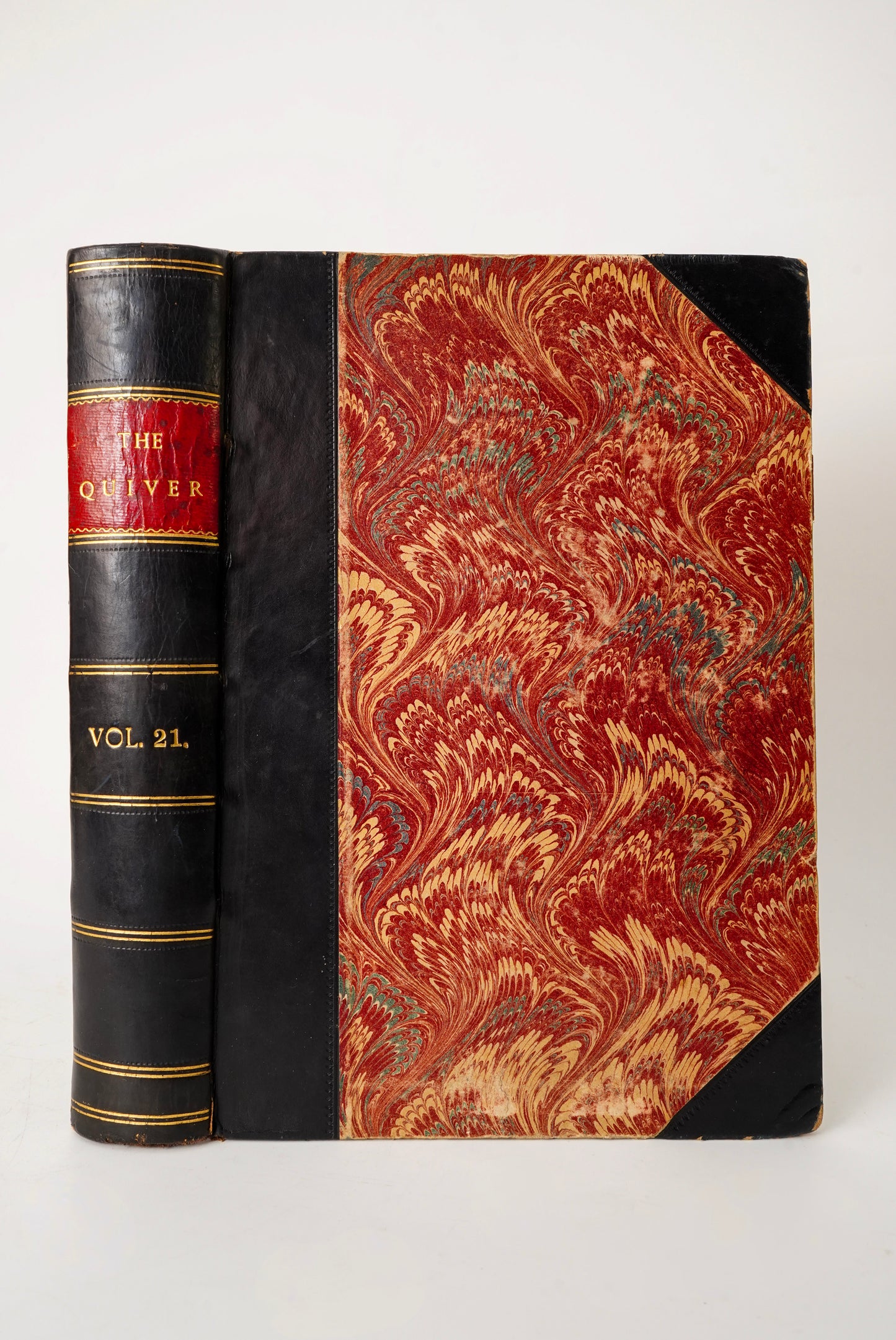 1886 The Quiver Vol 21 Half Leather Victorian Illustrated