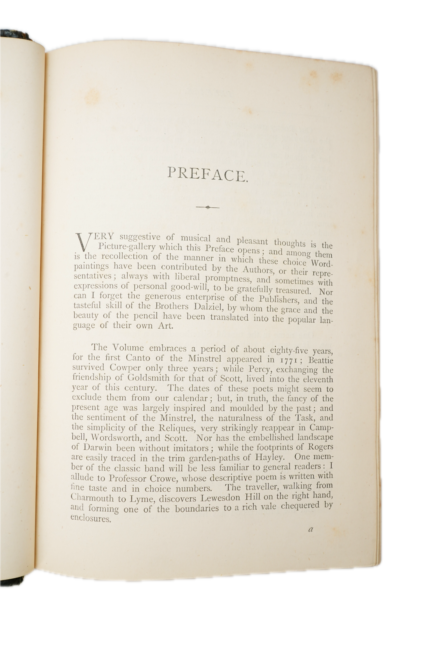 1869 Poets of the Nineteenth Century Full Leather Illustrated Book