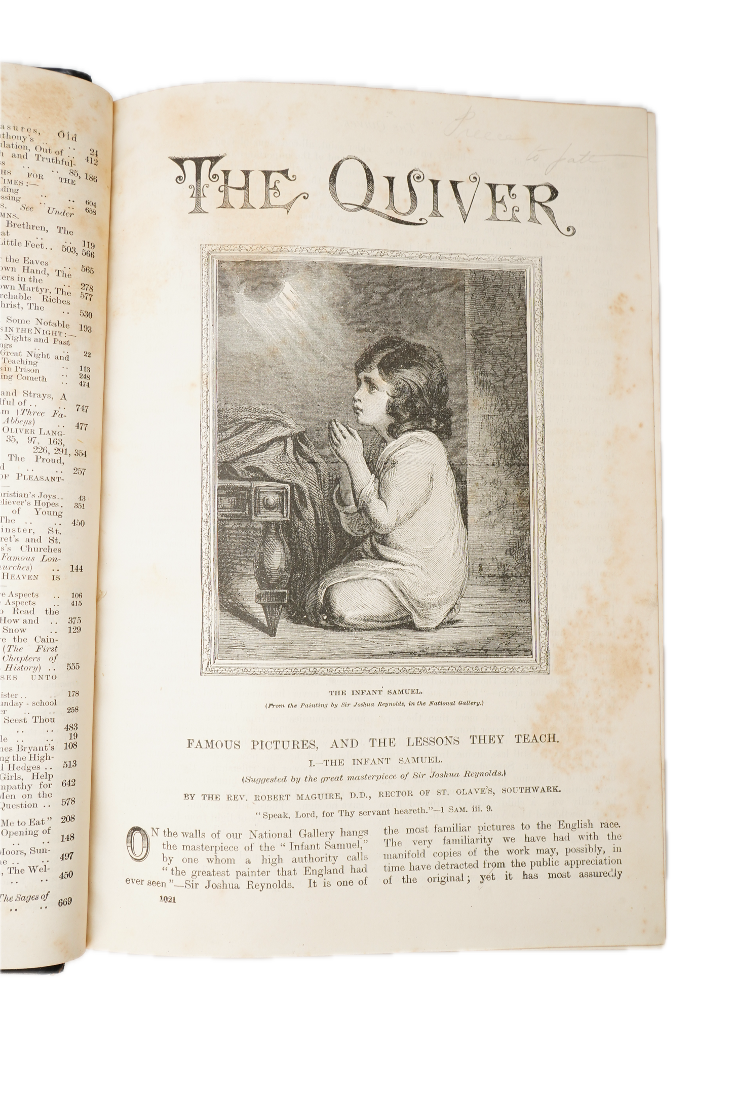 1886 The Quiver Vol 21 Half Leather Victorian Illustrated