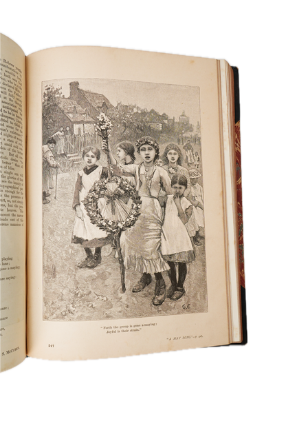 1886 The Quiver Vol 21 Half Leather Victorian Illustrated
