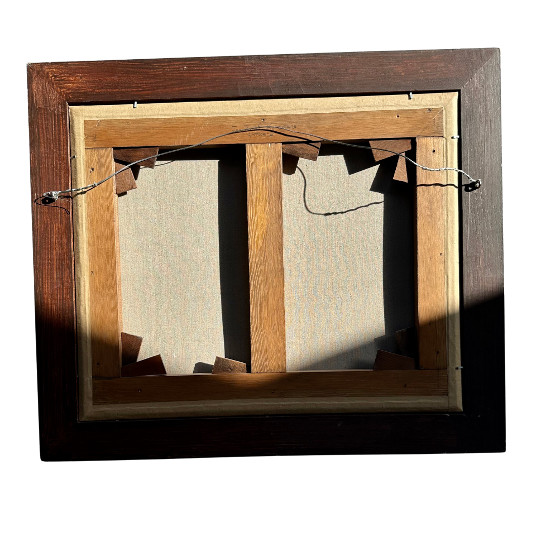 "Meeting in the Parlour" Oil on Canvas Attributed to Jan Josef Horemans (Belgium artist, 1714-1790)