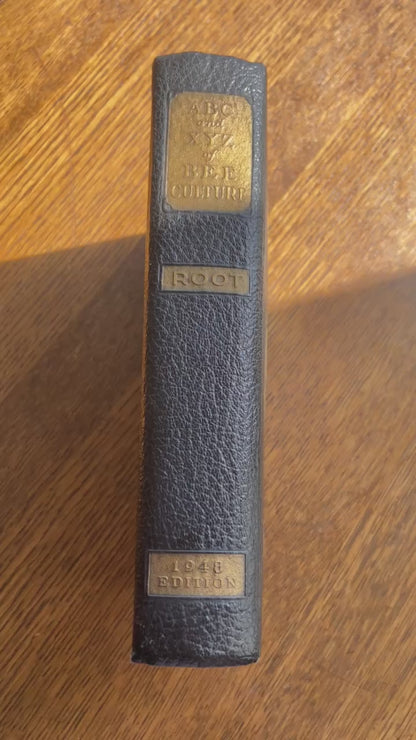 1948 "The ABC and XYZ of Bee Culture" Black Full Leather Book