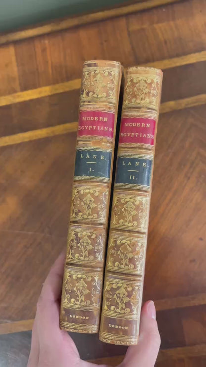 1871 Edward William Lane Manners and Customs of the Modern Egyptians