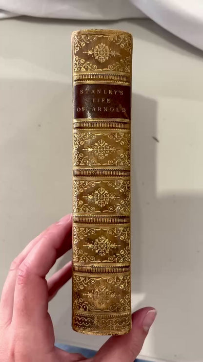 1893 Life and Correspondence of Thomas Arnold Biography Prize Binding