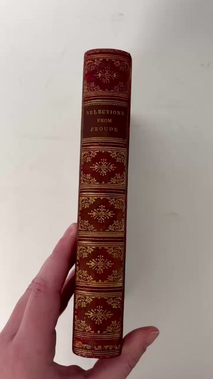 1901 Writings of James Anthony Froude Prize Binding